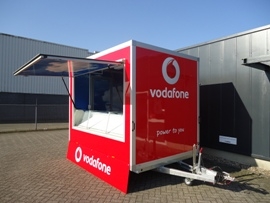 Wrapping Vodafone trailer door Sign Match